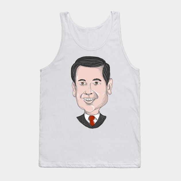 Marco Rubio Caricature Tank Top by retrovectors